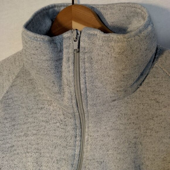 Vintage Track & Court Sweatshirt Men M Tall Gray Full Zip Red Blue Stripe Retro - Picture 6 of 16